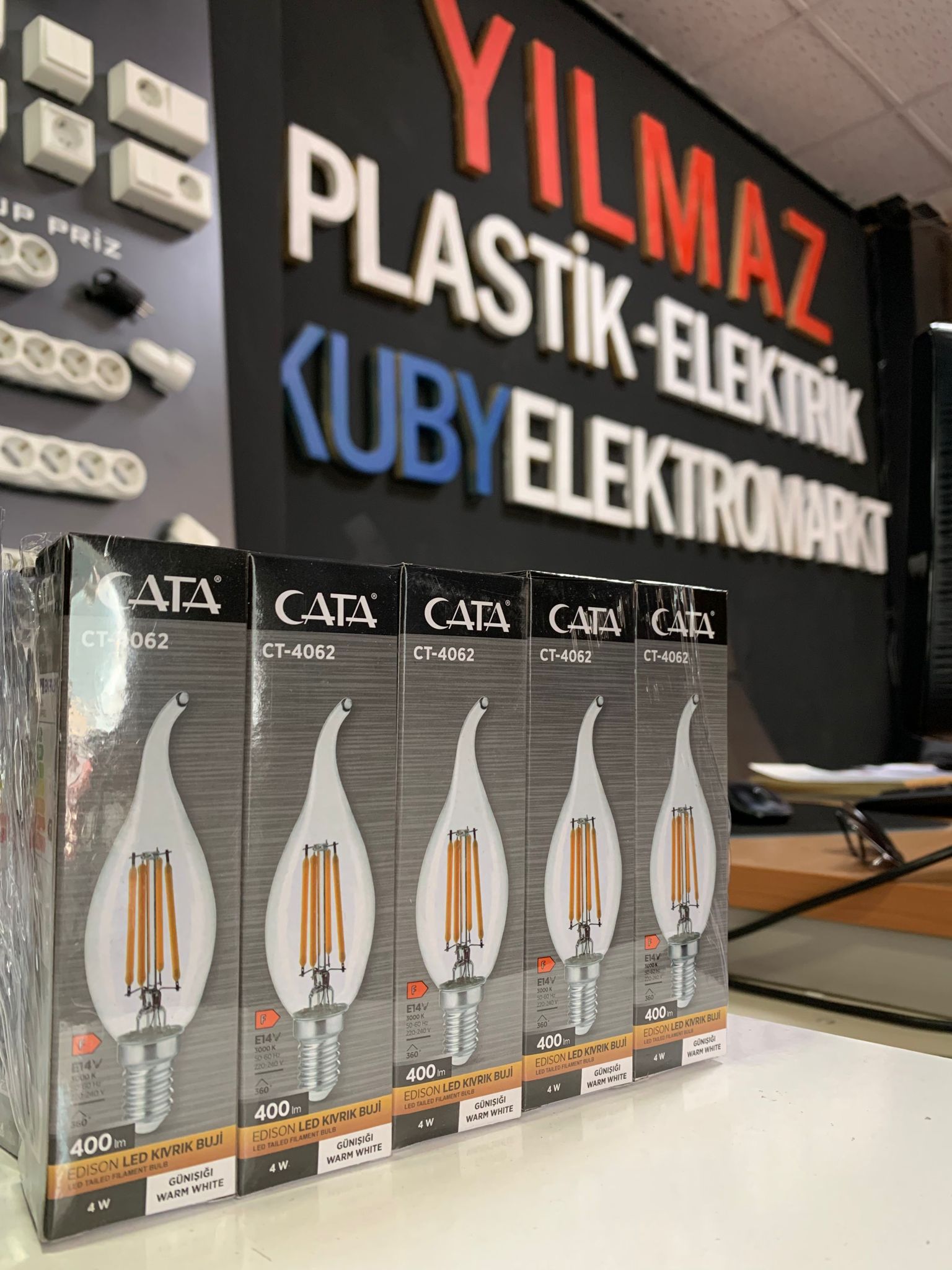 (10 ADET) RUSTİK MUM AMPUL 4W 400LM GÜNIŞIĞI